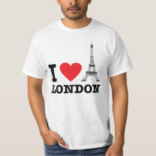 Eu amo a camisa do turista de Londres