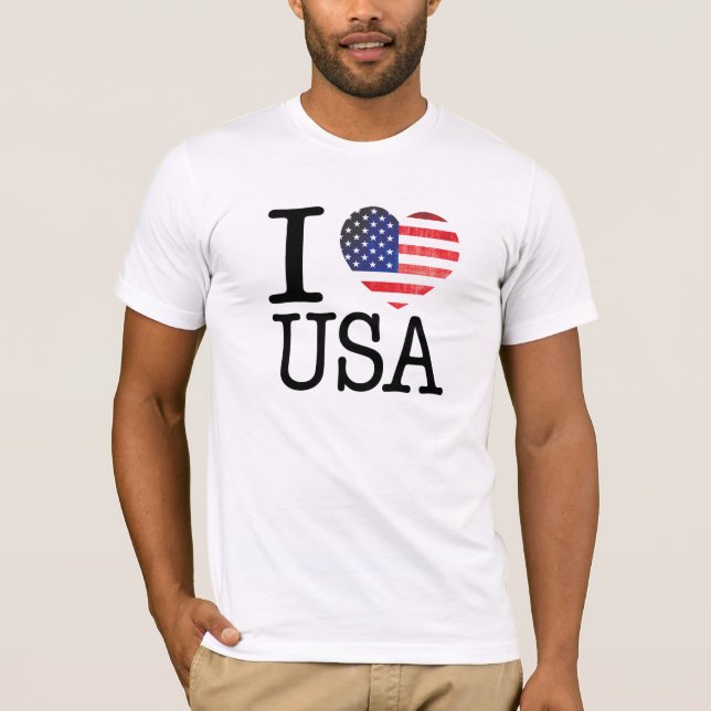 Eu amo a camisa dos EUA (Frente)