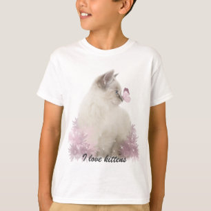 Eu amo a camisa dos gatinhos t
