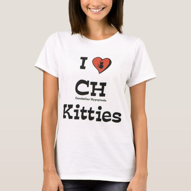 Eu amo a camisa dos gatinhos T do CH (Frente)