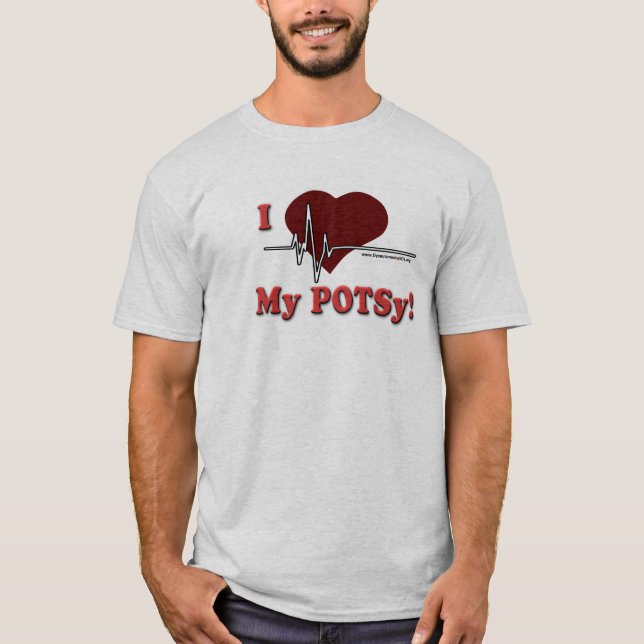 Eu amo a camisa dos meus homens de POTSy (Frente)