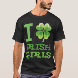 Eu amo a camisa irlandesa das meninas