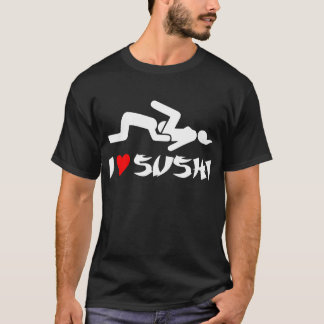 Eu amo a camisa preta engraçada da obscuridade T