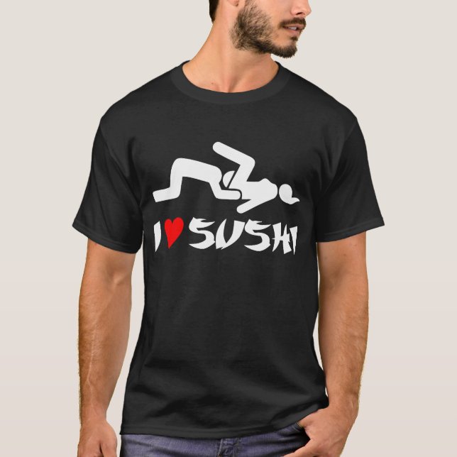 Eu amo a camisa preta engraçada da obscuridade T (Frente)