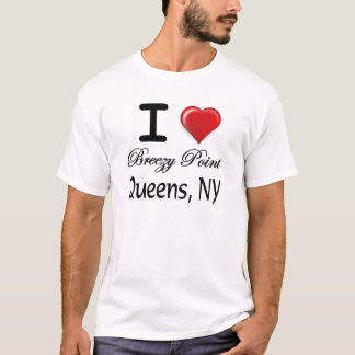 Eu amo a camisa ventoso do alivio do Queens NY do