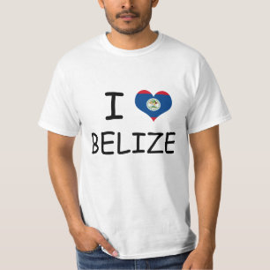 Eu amo a camiseta de Belize