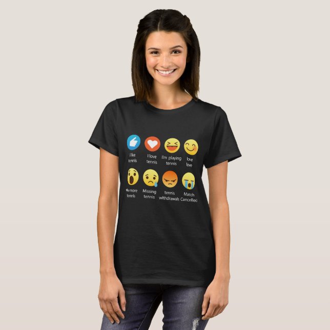Eu amo a camiseta do gráfico do Emoticon de Emoji (Frente Completa)