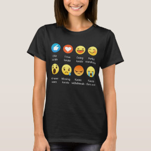 Eu amo a camiseta do gráfico do Emoticon de Emoji