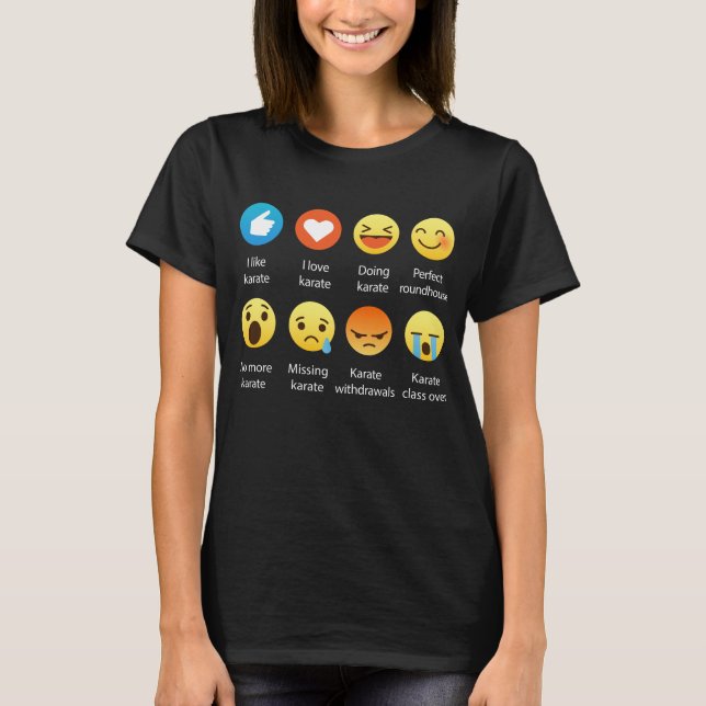 Eu amo a camiseta do gráfico do Emoticon de Emoji (Frente)
