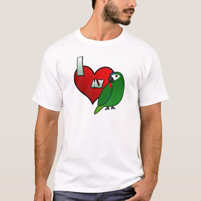 Eu amo a camiseta do Macaw do meu Hahn (Frente)