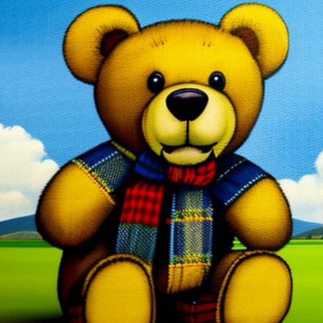 Eu Amo A Camiseta Do Urso De Teddy Da Escócia (Criador carregado)