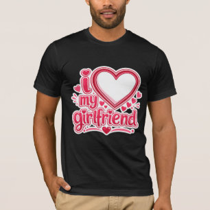 EU AMO a camiseta personalizada da minha namorada 