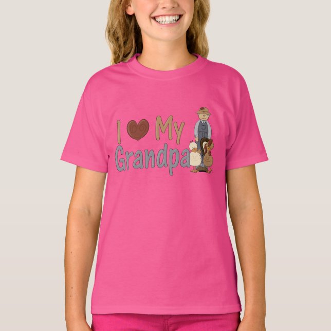 Eu amo a camiseta Ringer Ringer da minha vovô (Frente)