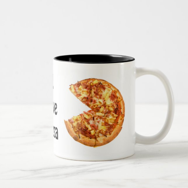 Eu amo a caneca da pizza (Direita)