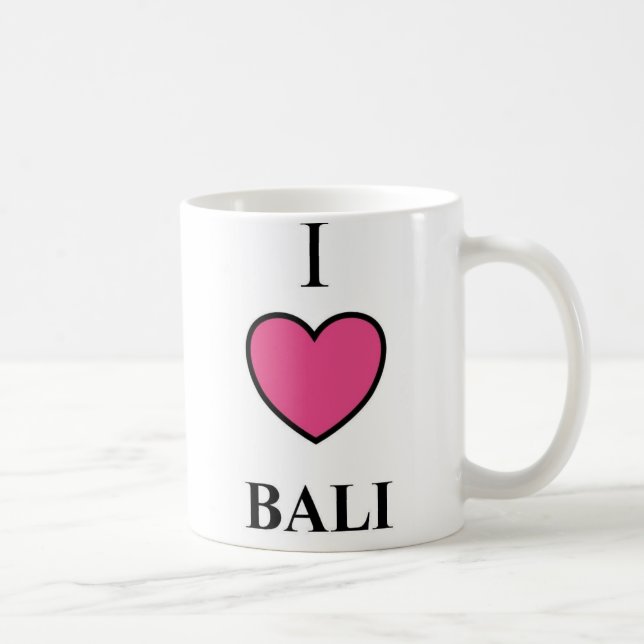 Eu amo a caneca de Bali (Direita)