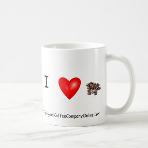 Eu amo a caneca de café