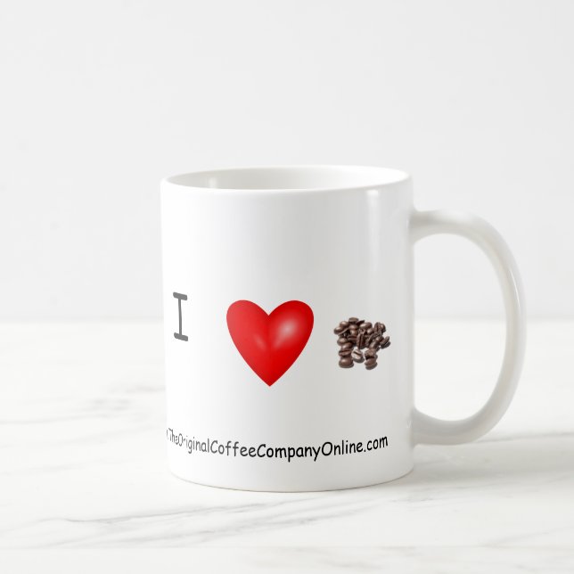 Eu amo a caneca de café (Direita)