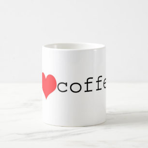 eu amo a caneca de café