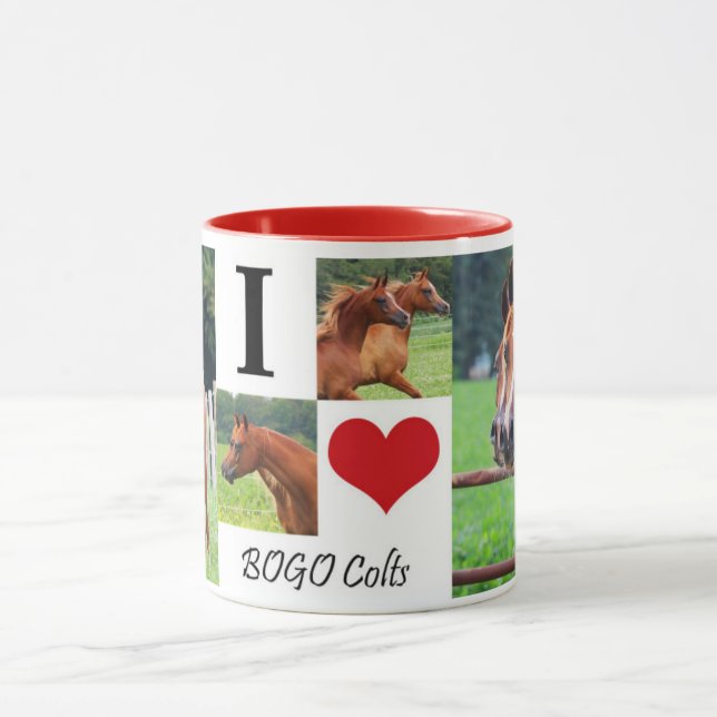 Eu amo a caneca de café 1 de BOGO Colts (Centro)