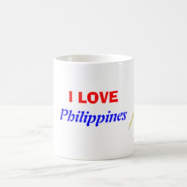 Eu amo a caneca de café de Filipinas (Centro)