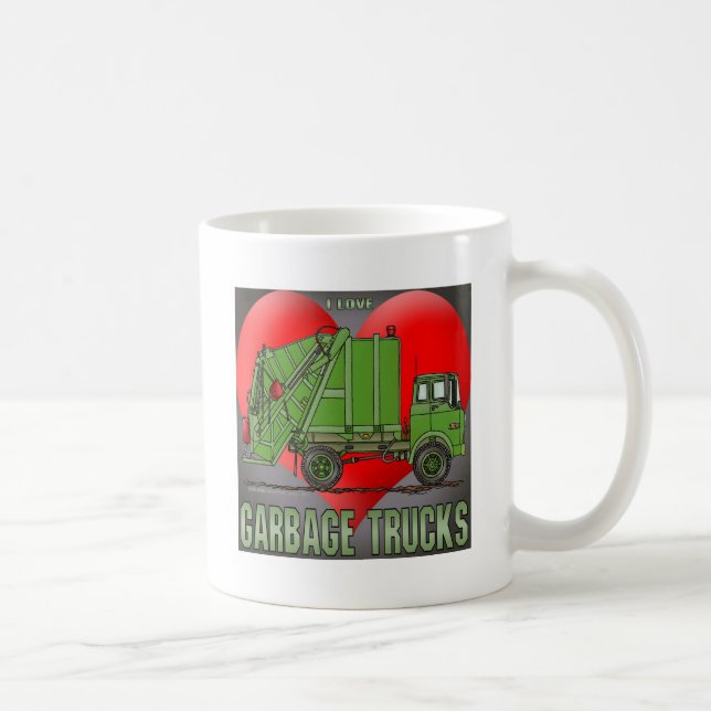 Eu amo a caneca de café dos verdes do caminhão de (Direita)
