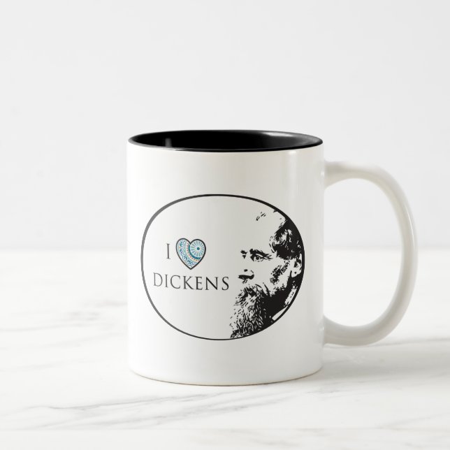 Eu amo a caneca de Dickens (Direita)