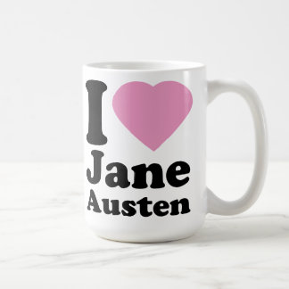 Eu amo a caneca de Jane Austen