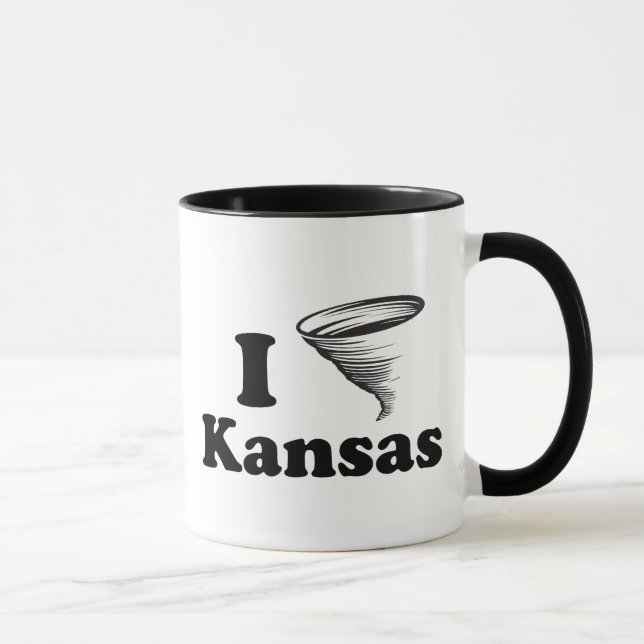 Eu amo a caneca de Kansas (Direita)