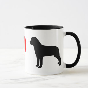 Eu amo a caneca de Rottweilers