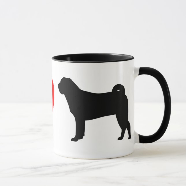 Eu amo a caneca de Shar Peis (Direita)