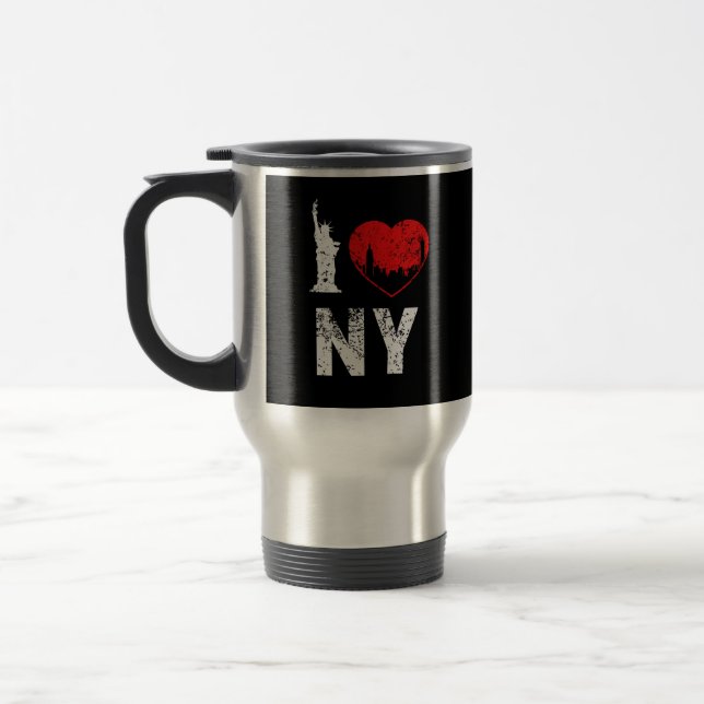 Eu amo a caneca de viagem de NY New York (Esquerda)