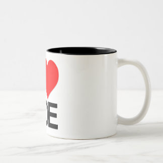 Eu amo a caneca do café de Joe