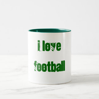 Eu amo a caneca do futebol