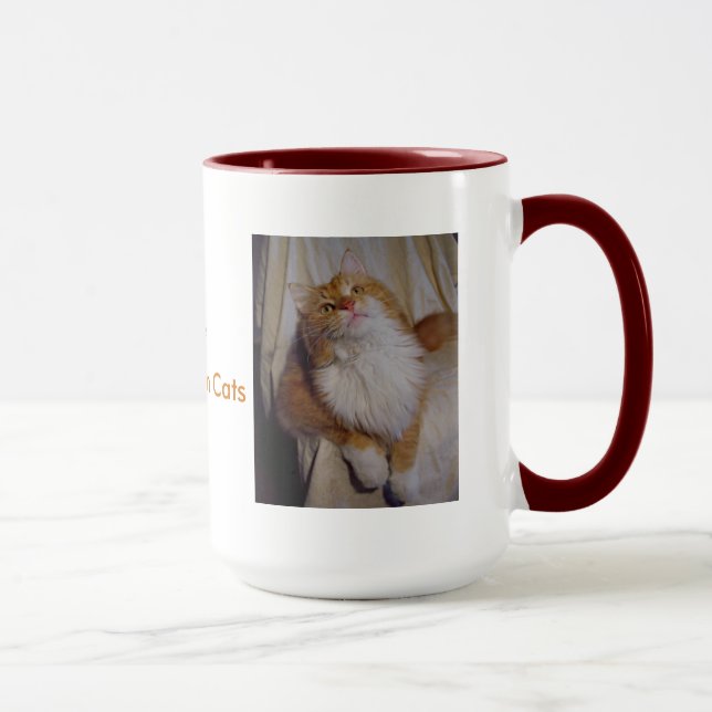 Eu amo a caneca dos gatos de racum de Maine (Direita)