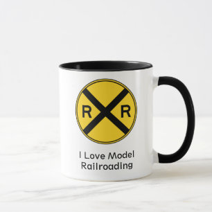Eu amo a caneca Railroading modelo