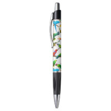 Eu amo a caneta colorida dos papagaios