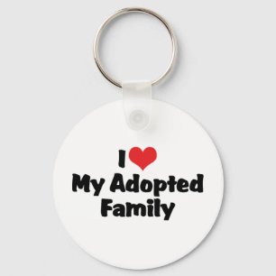 Eu Amo a Chaveiro da Minha Família Adotiva