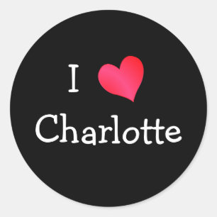 Eu amo a etiqueta de Charlotte