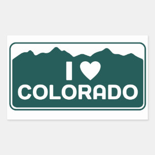 Eu amo a etiqueta de Colorado