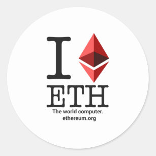 Eu amo a etiqueta de Ethereum