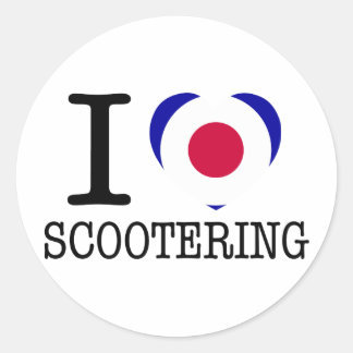 Eu amo a etiqueta de Scootering
