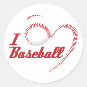 Eu amo a etiqueta do basebol
