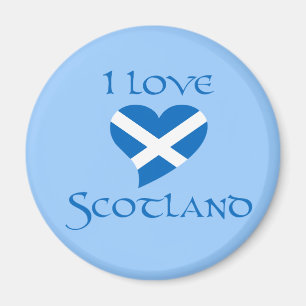 Eu amo a imã de geladeira de Scotland