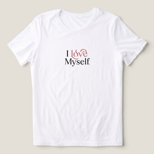 Eu amo a mim mesmo. (Design frontal)