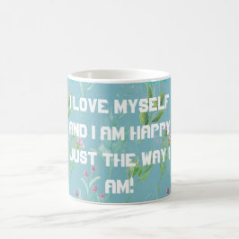 Eu amo a mim mesmo caneca de café