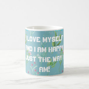 Eu amo a mim mesmo caneca de café