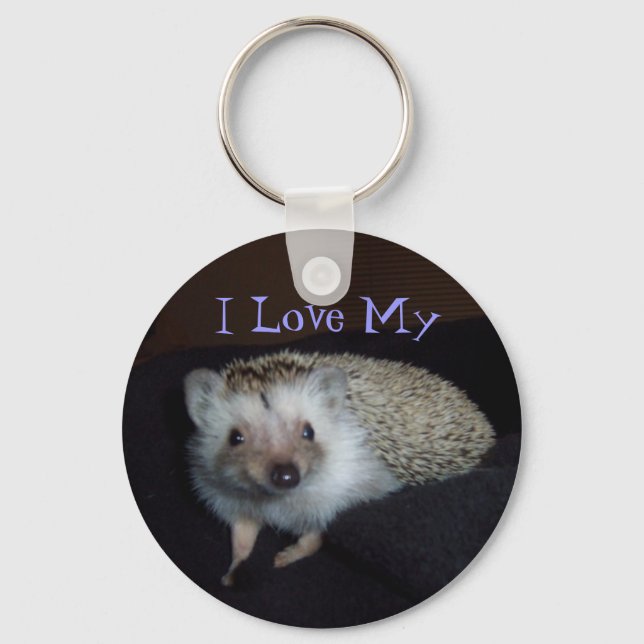 Eu Amo A Minha Chaveiro Hedgehog (Frente)
