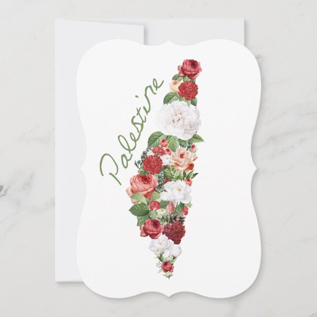 Eu Amo A Palestina Meu Campo de Mapa Nacional Pale (Frente)