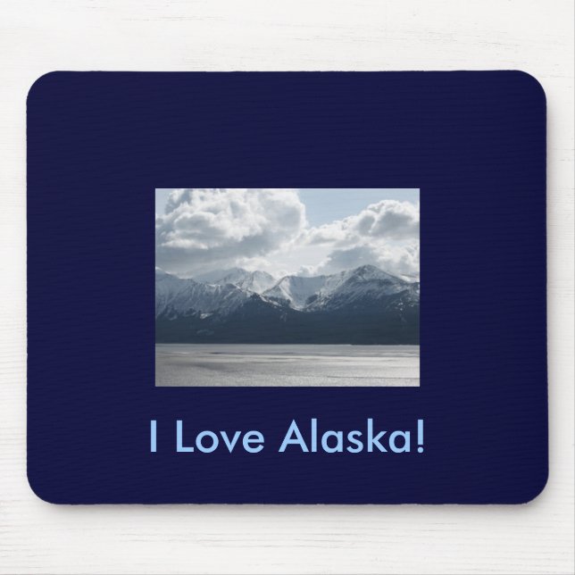 Eu amo Alaska! Mousepad (Frente)