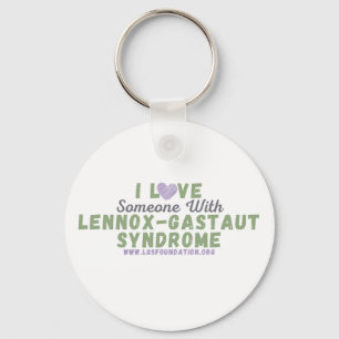 Eu amo alguém com Chaveiro de Botão LGS